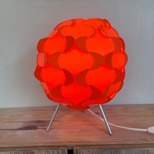 Rare orange IKEA Fillsta table lamp | Modern Scandinavian retro pop design | Discontinued IKEA Lamp