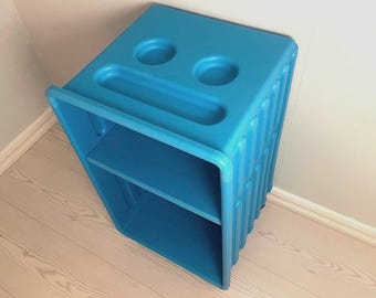 Vintage IKEA Didrik Turquoise Trolley: Rolling Bedside Table, 2002