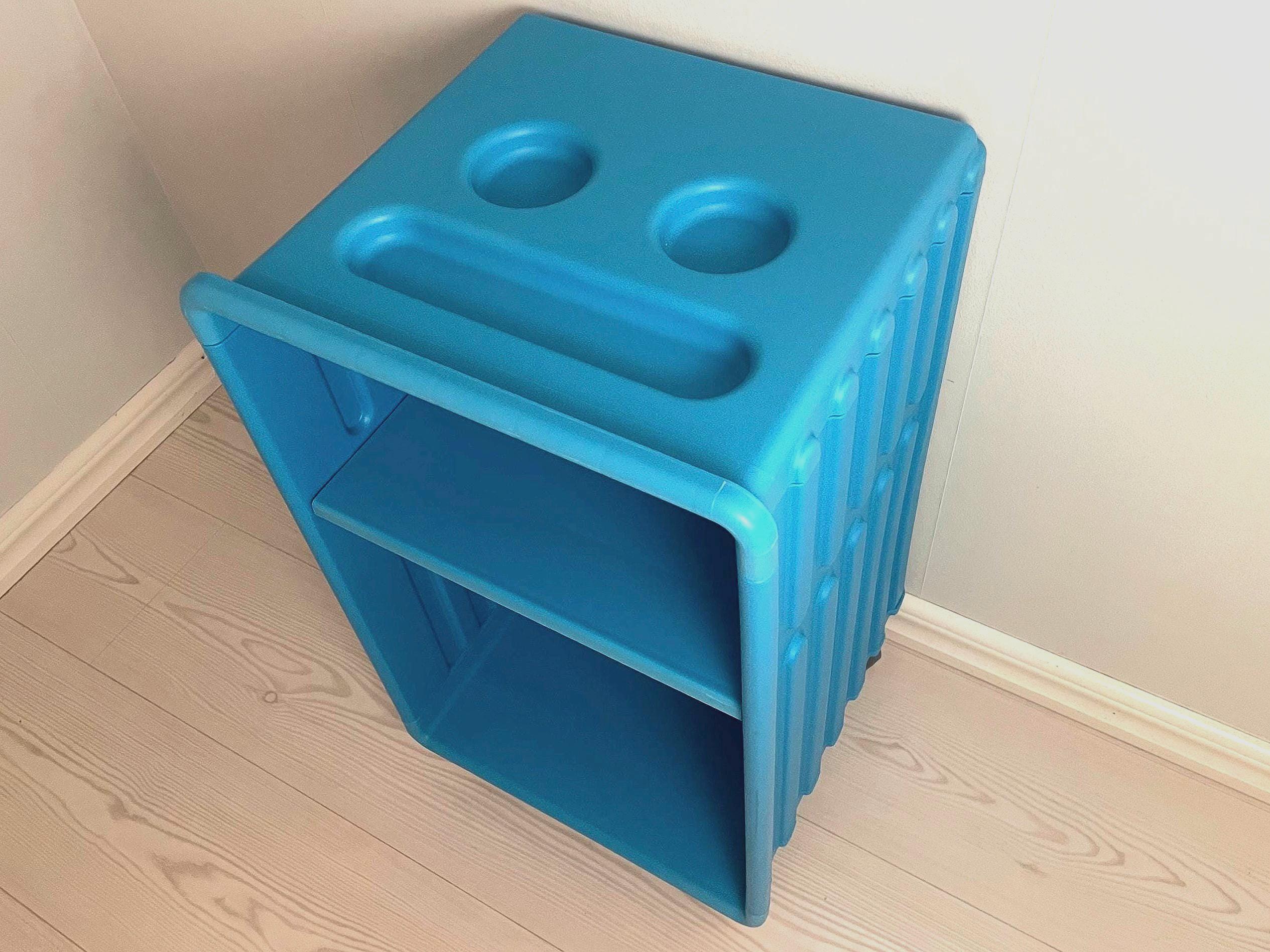 Vintage IKEA Didrik Turquoise Trolley: Rolling Bedside Table, 2002