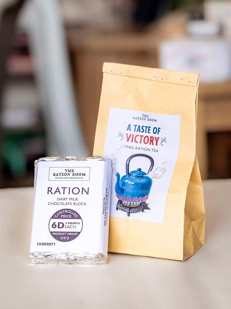 Ww2-1940s-wartime-re Enactment Ration Style Gift Set: 1940s Tea & Dairy ...