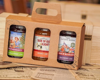 1940s Jam Gift Set: Apple, Orange, Blackberry - Taste of Old Blighty