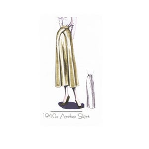 Arches Skirt Vintage Style Sewing Pattern