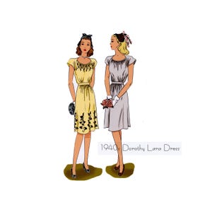 Dorothy Lara Dress Vintage Style Sewing Pattern