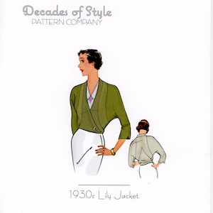 Lily Jacket Vintage Style Sewing Pattern