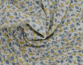 Tiny Flowers Challis Ivory
