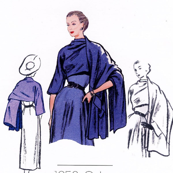 Stole Pattern 1950 Vintage Style Sewing Pattern