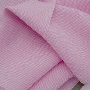 Gingham Yarn Dyed Linen Rose