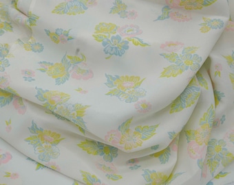Vintage Soft Sheer Floral Yardage