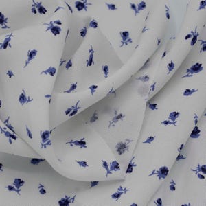 Blue Buds Rayon Challis