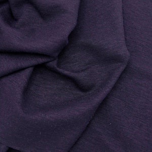 Wool Rayon Jersey Knit Fabric Indigo