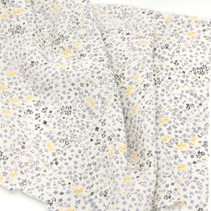 Soft Grey Floral Rayon Challis