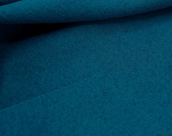 Boiled Wool Coating Teal