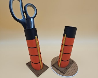 RMS Mauretania ship funnel pen holder | Nautical desk accessory | Maritime decor gift