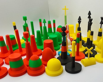 Complete IALA and Trinity house buoyage set! Includes swappable top marks!