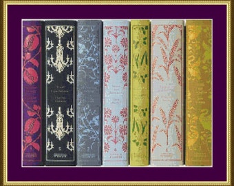 Classic Book Spines - Counted Cross Stitch Pattern