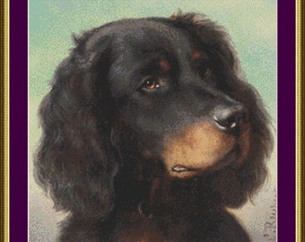 Gordon Setter - Counted Cross Stitch Pattern