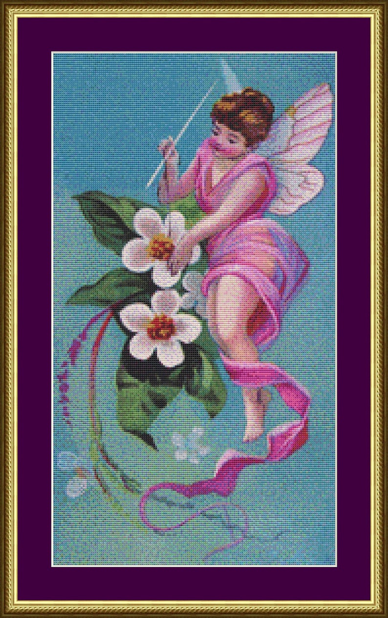 Needle Fairy Counted Cross Stitch Pattern Etsy
