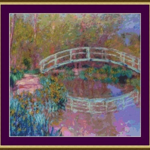Japanese Bridge - Counted Cross Stitch Pattern