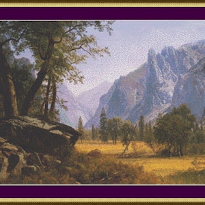 Yosemite Valley - Counted Cross Stitch Pattern