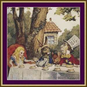 Mad Tea Party - Counted Cross Stitch Pattern