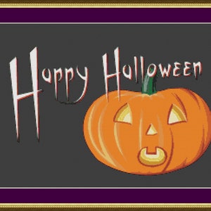 Happy Halloween - Counted Cross Stitch Pattern