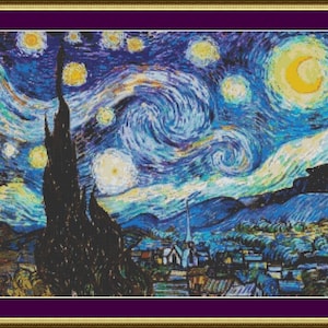Starry Night - Counted Cross Stitch Pattern