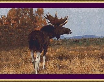 Moose - Counted Cross Stitch Pattern