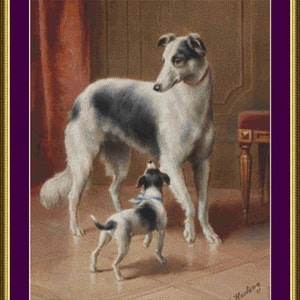 Greyhounds - Counted Cross Stitch Pattern