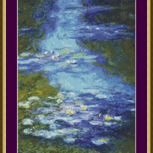 Water Lilies - Counted Cross Stitch Pattern