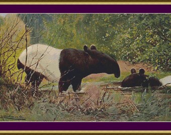 Indisk tapir - Räknat korsstygnsmönster