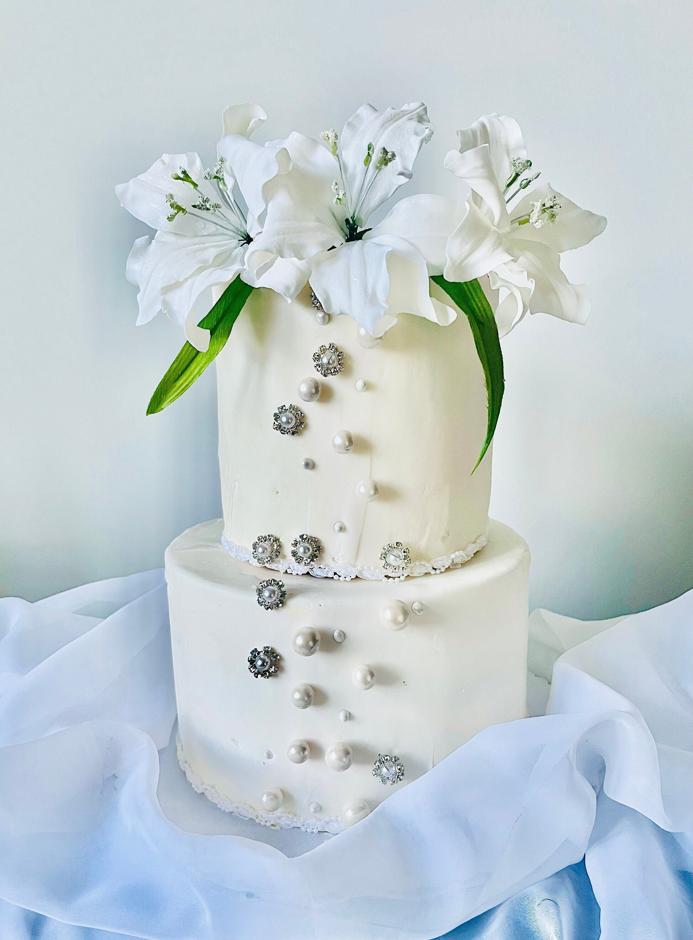 White Lily Cake Topper - Etsy, image size:2211x3000