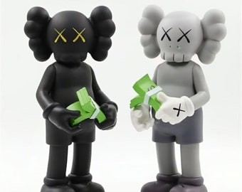 Contemporary Art Decor KAWS Money Counting Statue - Hypebeast Figure - Ideal for Desk & Home Decor - Great Gift Option