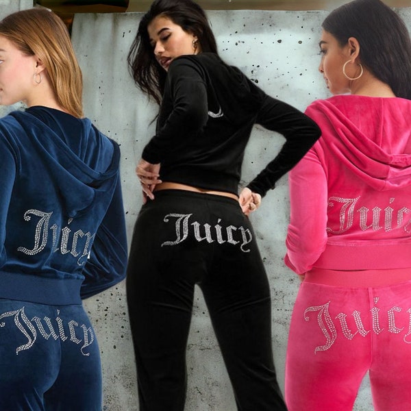 Y2k Juicy Tracksuit - Juicy Couture Tracksuit Set, Vintage Velvet Tracksuit, Velvet Tracksuit, Juicy Inspired Tracksuit,Comfy Pink Tracksuit