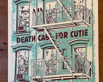 Death Cab For Cutie San Diego 2022  DCFC Brick Building Asphalt Meadows Ben Gibbard Gigposter Poster by GIGART