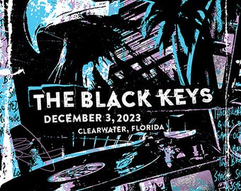 The Black Keys Eagle Head Clearwater Florida Dropout Boogie Dan Auerbach Patrick Carney Gigposter Poster by GIGART