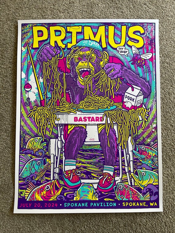 Primus 2024 Spokane WA Main Chimp Chimpanzee Monkey Spaghetti