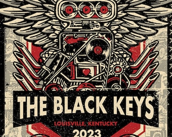 The Black Keys Eagle Louisville Kentucky Logo MAIN Dropout Boogie Dan Auerbach Patrick Carney Gigposter Poster by GIGART