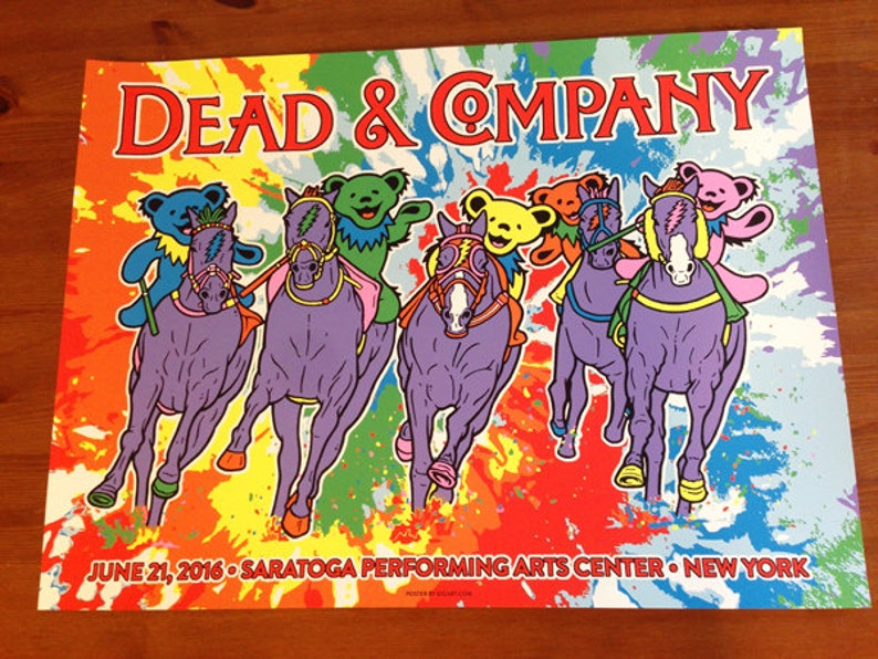Dead & Company Saratoga Springs Poster Dead And Co Grateful Etsy