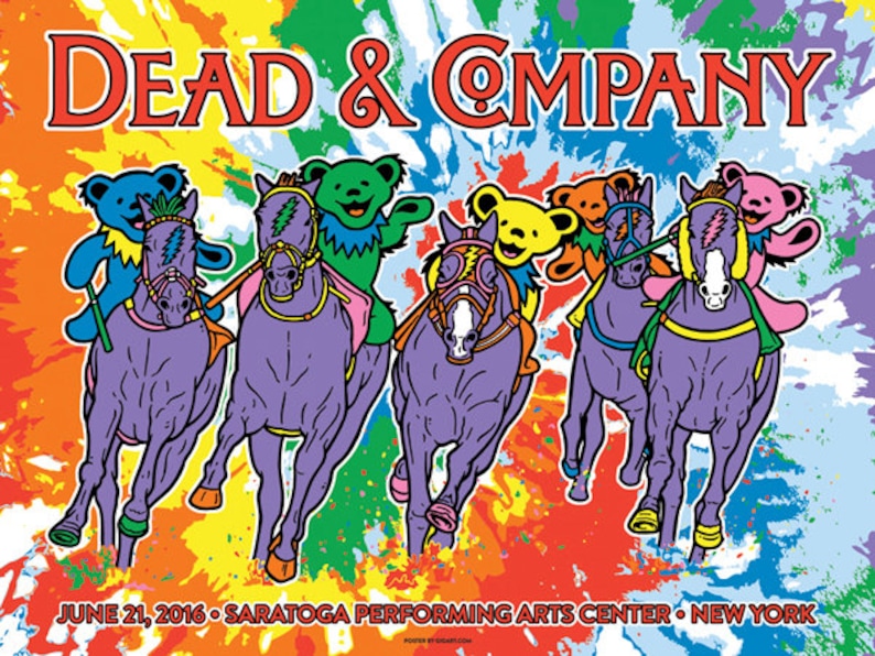 Dead & Company Saratoga Springs Poster Dead And Co Grateful Etsy