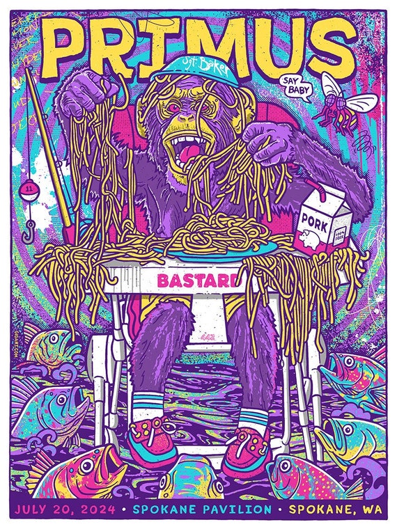 Primus 2024 Spokane WA Main Chimp Chimpanzee Monkey Spaghetti