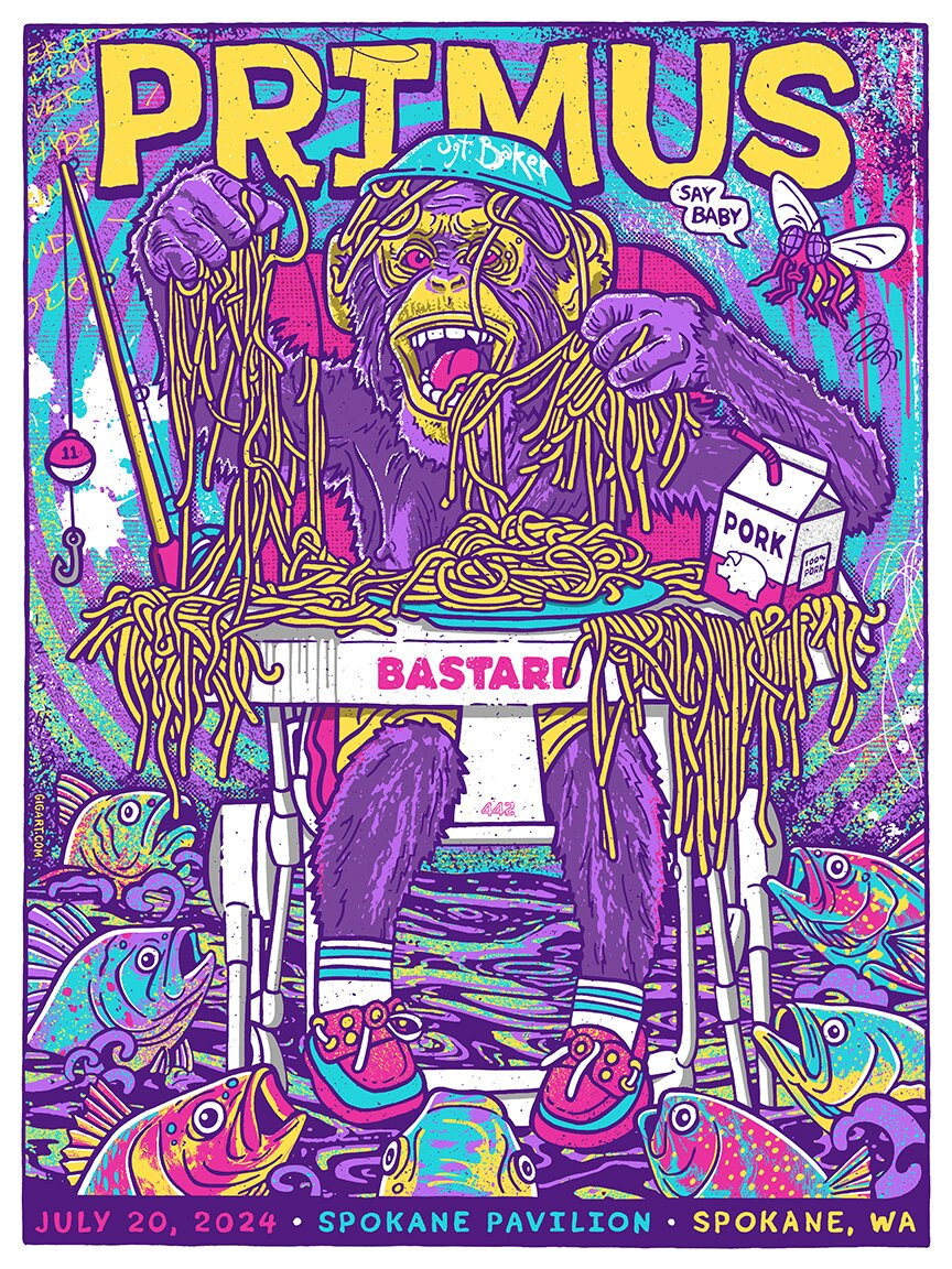 PRIMUS Njord 最終値下げになります。 Primus 2024 Spokane WA Main Chimp Chimpanzee Monkey Spaghetti