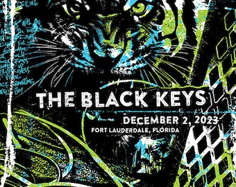 The Black Keys Tiger Eyes Ft. Lauderdale Florida Dropout Boogie Dan Auerbach Patrick Carney Gigposter Poster by GIGART