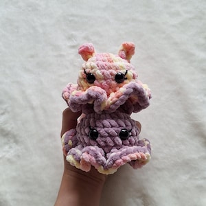 Crochet Octopus Plushie Handmade Amigurumi Stressball Desk Buddy Animal Lover Gift Cute Octopus Birthday Gift