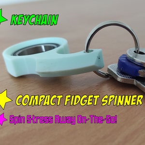 Kompakter Fidget Spinner Schlüsselanhänger: Spinnen Sie Stress weg On-The-Go!