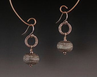 Artisan Lampwork Hill Tribe Silver Earrings