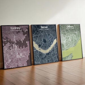 Aangepaste kaart wordt op elke locatie afgedrukt met 3 voor 2 aanbieding: stadsdruk stadskaart bundel reisposter gepersonaliseerde kaart locatie kunst aan de muur huwelijkscadeau
