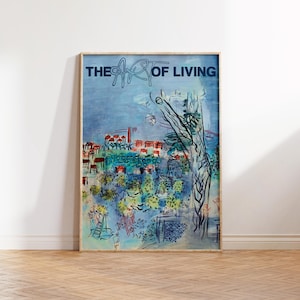 Abstract Painting Framed Wall Art Vintage Poster Art Contemporary Poster Mid Century Modern Wall Art Living Room Print - The Art of Living