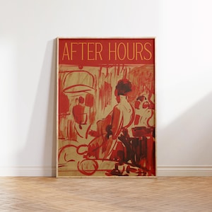 After Hours Print Abstract Art Poster - Gift for Art Enthuasiats - Maximalist Poster Retro Print Matisse Inspired