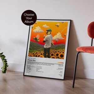 Stampa copertina album personalizzata / Poster minimale / Regalo personalizzato / Regalo musicale / Scegli il tuo album / Stampa tracklist / Grafica album / Decorazione murale