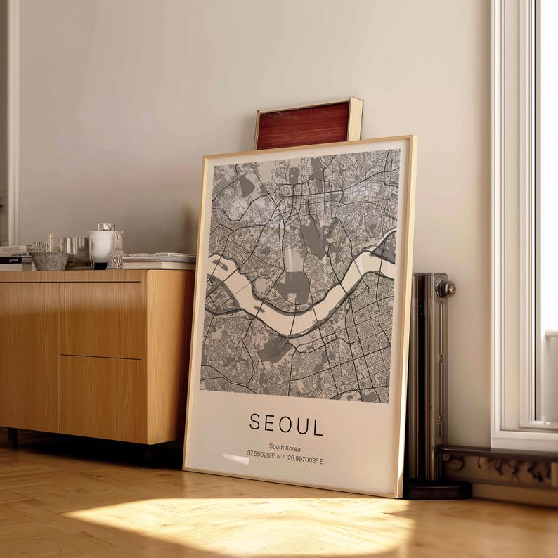 Set of 3 Custom City Map Prints: Personalized Travel Poster Wall Art image 8